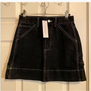 Top Shop Black Denim Skirt 🐦‍⬛